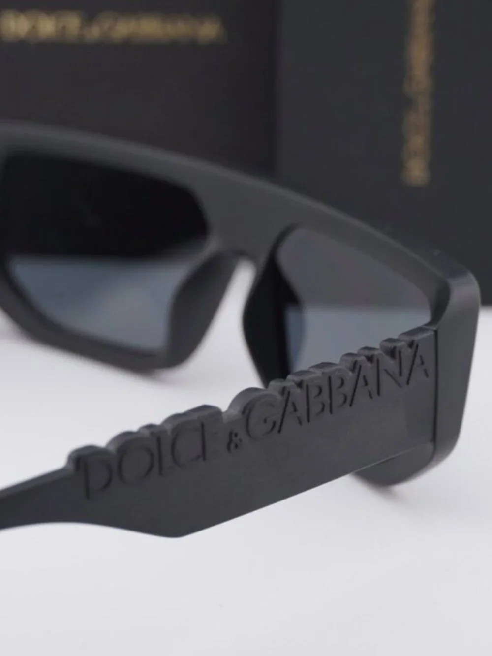Dolce & Gabbana DG6203 25256G Rectangle Sunglasses - Black / Grey